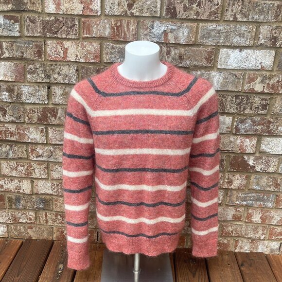 Todd Snyder Recycled Wool Alpaca Crewneck Knit Sweater - Orange - Size M - Picture 1 of 5
